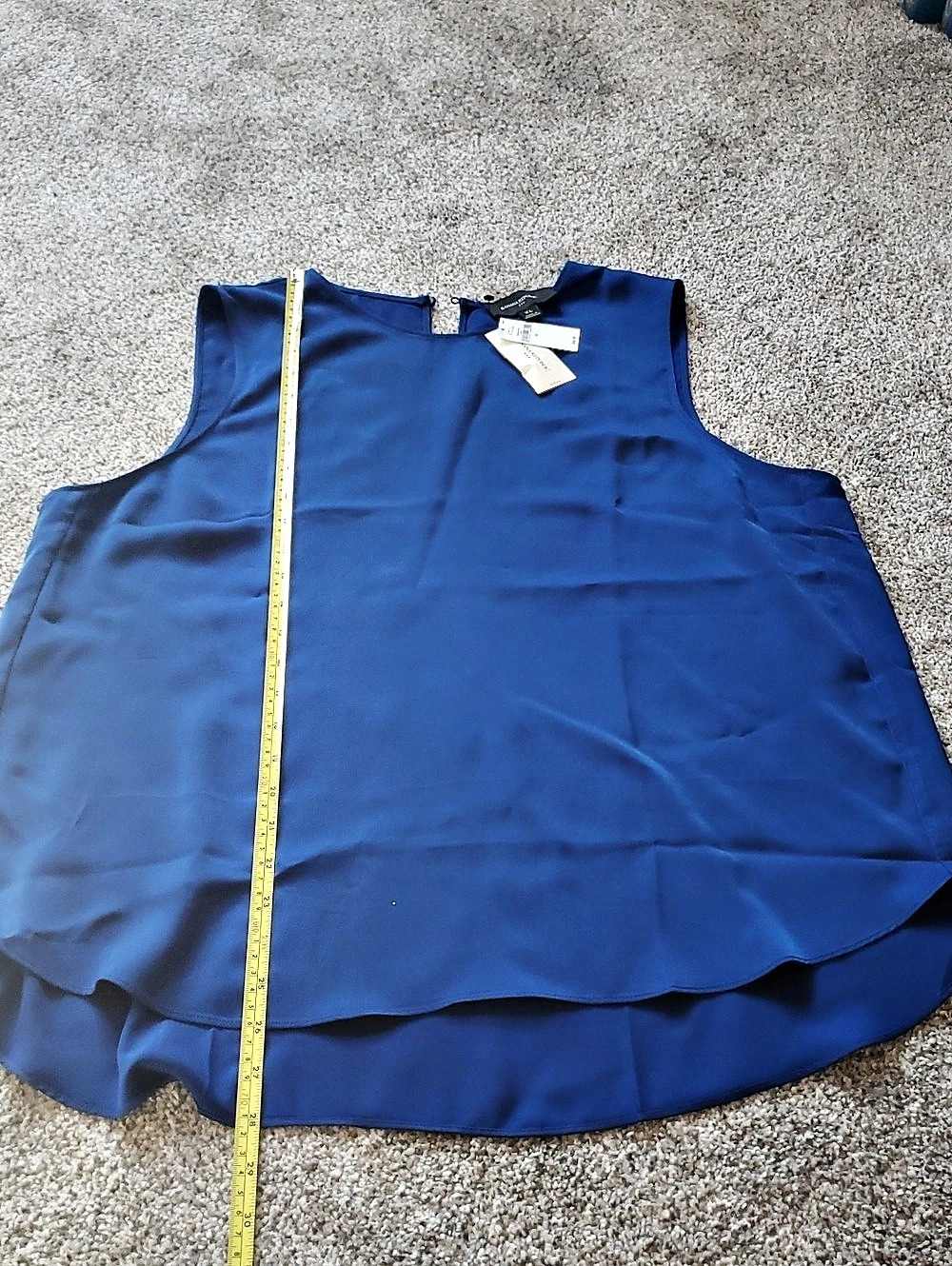 Banana Republic Blue Shell Sleeveless Top XL